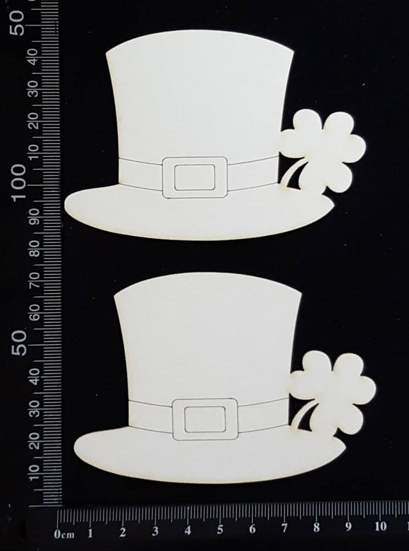 Leprechaun Hats - White Chipboard