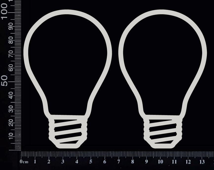 Light Globes Set - A - White Chipboard