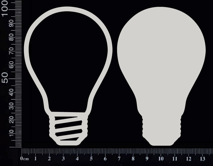 Light Globes Set - B - Layering Set - White Chipboard