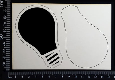 Light Globes Set - B - Layering Set - White Chipboard