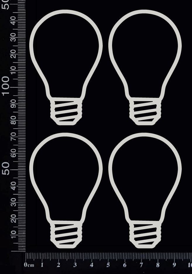 Light Globes Set - C - White Chipboard