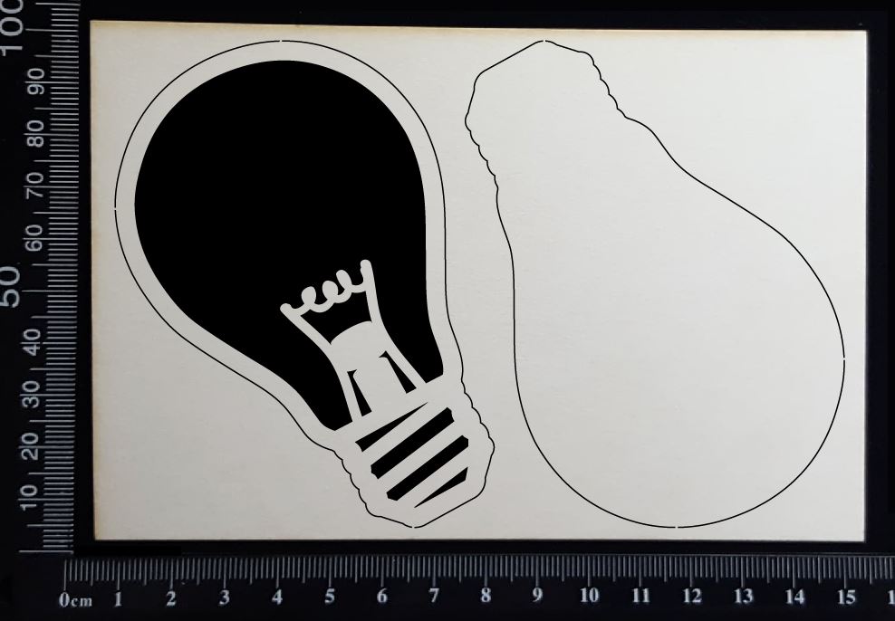 Light Globes Set - F - Layering Set - White Chipboard