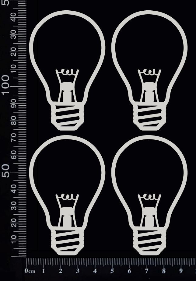 Light Globes Set - G - White Chipboard