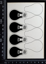 Light Globes Set - L - Layering Set - White Chipboard