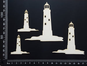 Lighthouse Set - A - White Chipboard