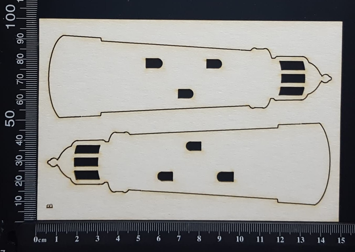 Lighthouse Set - B - White Chipboard