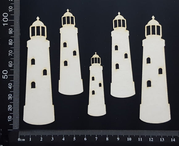 Lighthouse Set - C - White Chipboard