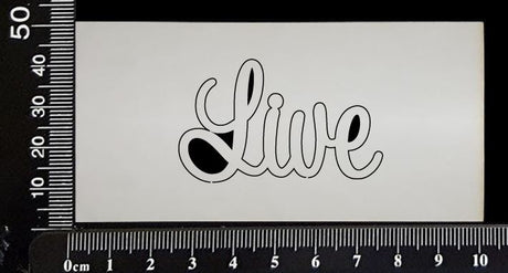 Sapphire Word - Live  - White Chipboard