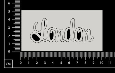 London - B - White Chipboard