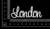 London - B - White Chipboard