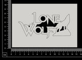 Lone Wolf - White Chipboard