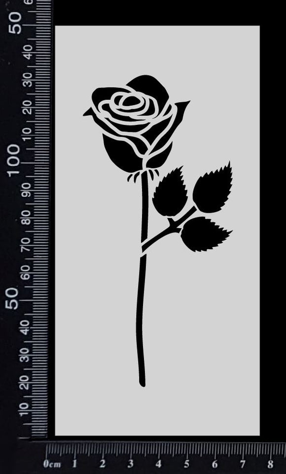 Long Stem Rose - Stencil - 75mm x 150mm