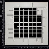 Loose Grid Mesh - White Chipboard