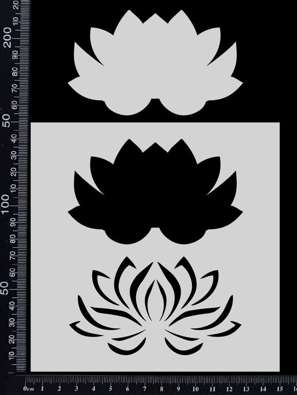 Lotus - C - Stencil - 150mm x 150mm