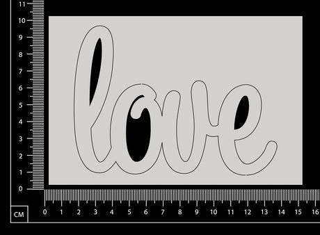 Love - A - White Chipboard