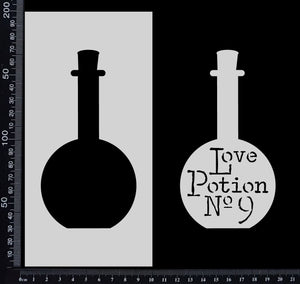 Love Potion Bottle - Stencil - 100mm x 200mm