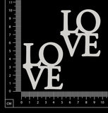 Love Squares - White Chipboard