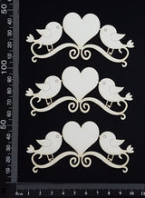 Lovebirds Set - A - White Chipboard