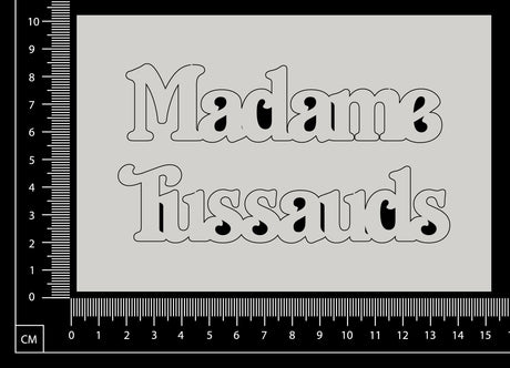 Madame Tussauds - White Chipboard