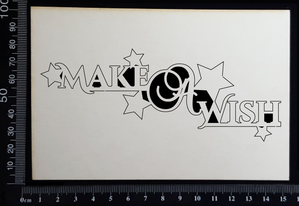 Make a Wish - White Chipboard
