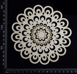 Mandala Doily - Medium - White Chipboard