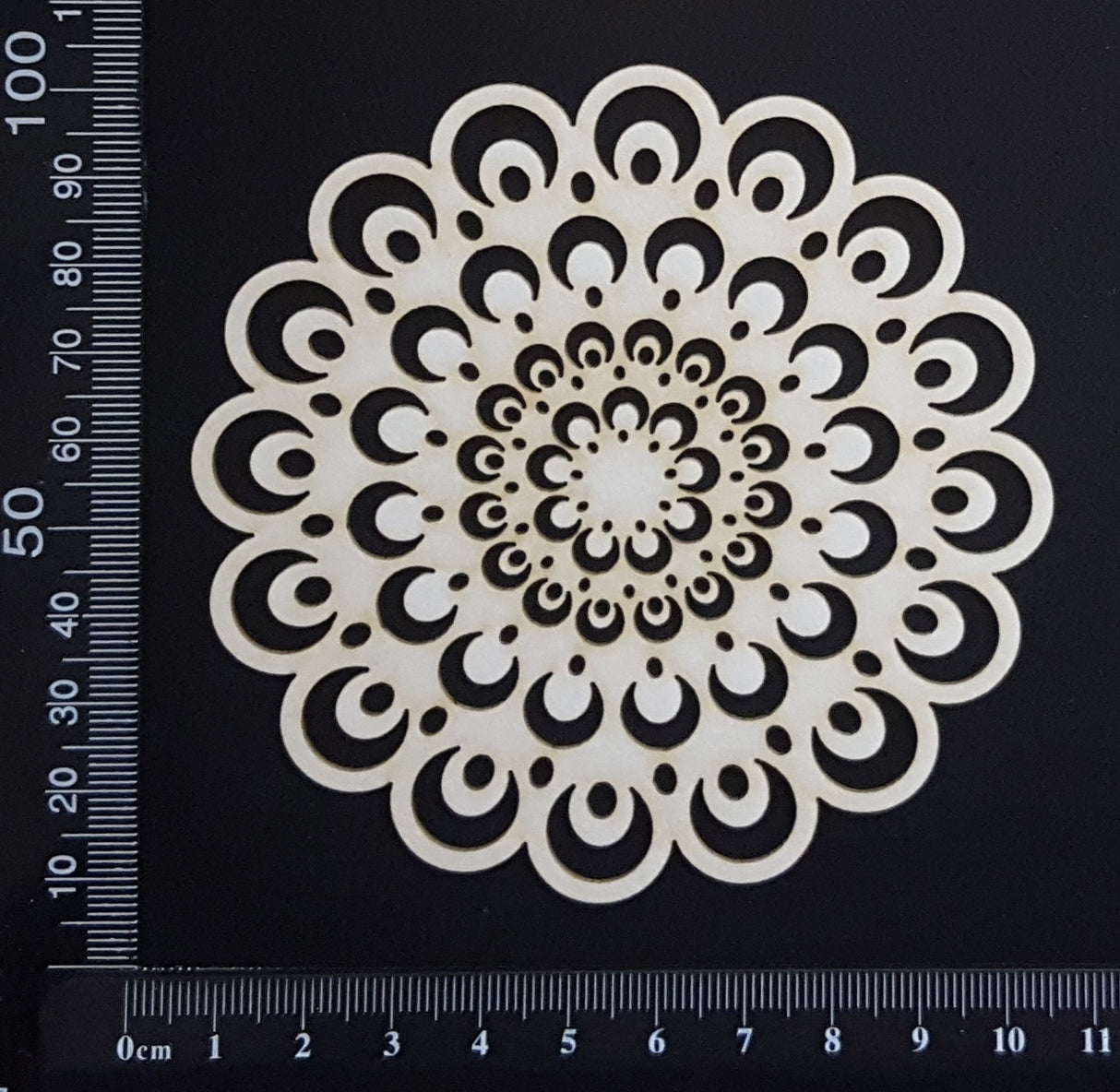 Mandala Doily - Small - White Chipboard