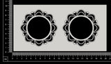 Mandala Frame - D - Small - Set of 2 - White Chipboard