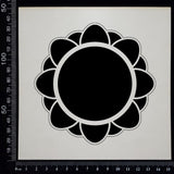 Mandala Frame - B - White Chipboard