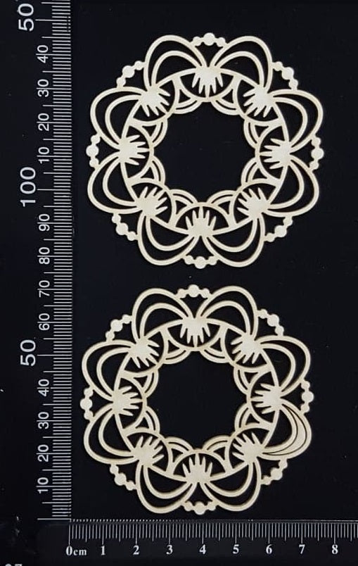 Mandala Set - C - White Chipboard