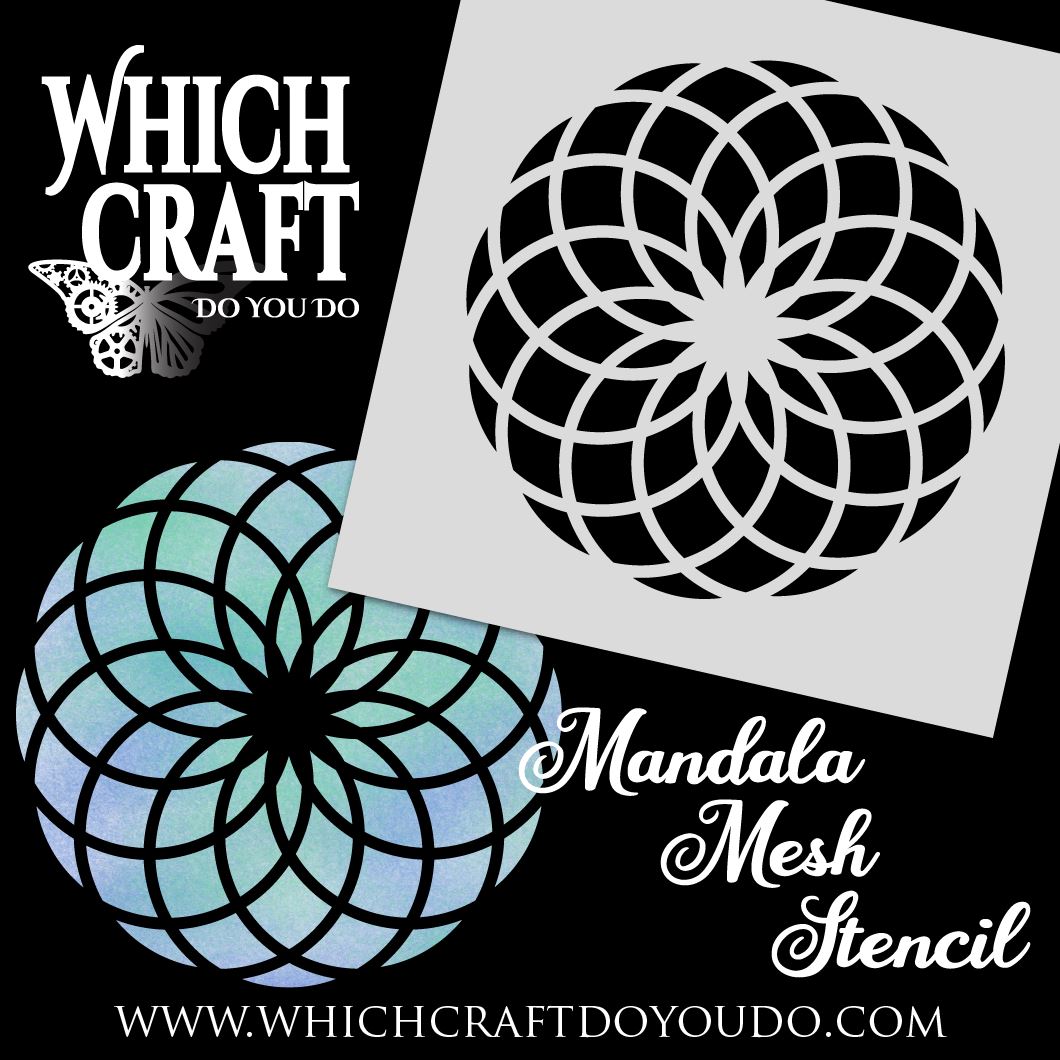 Mandala Mesh - A - Stencil - 150mm x 150mm