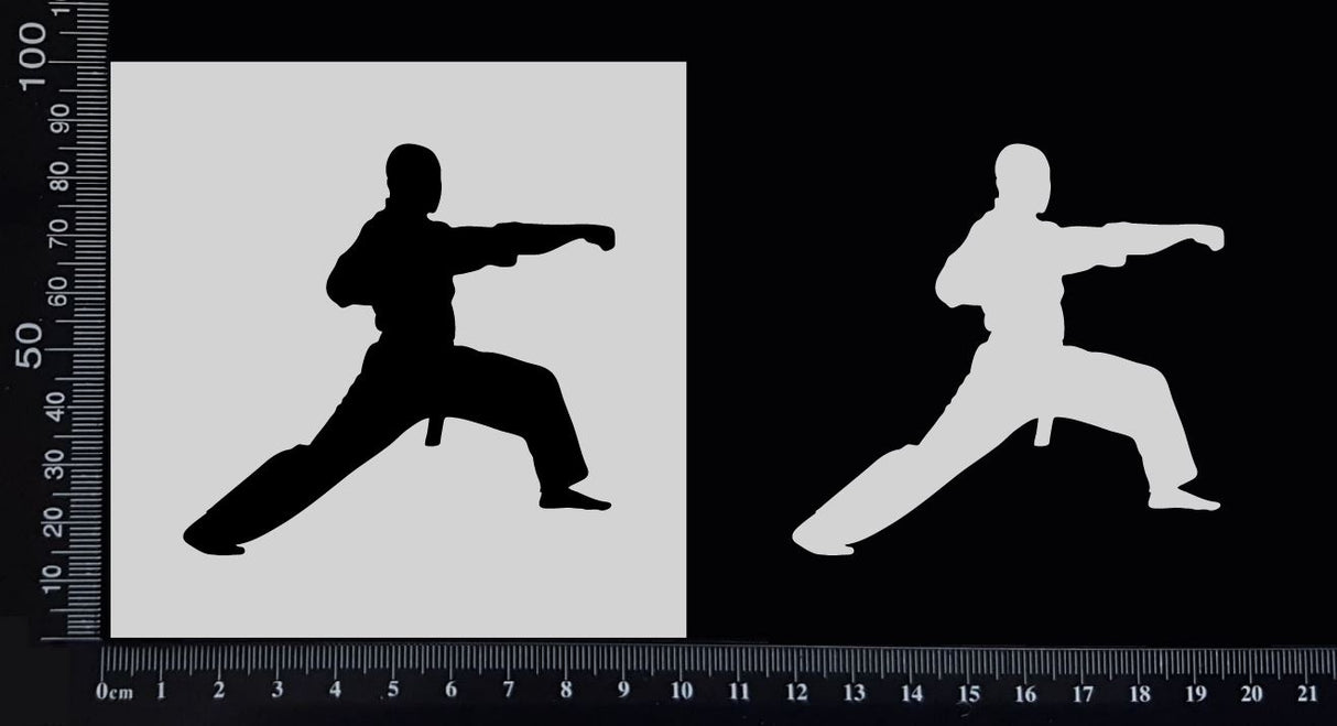 Martial Artist - A - Stencil - 100mm x 100mm