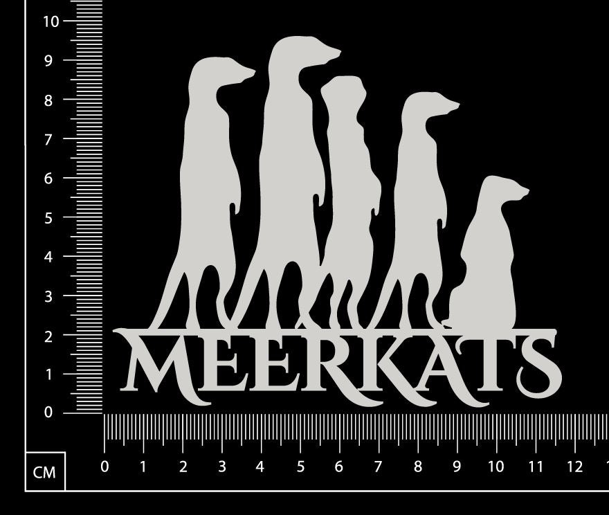Meerkats - A - White Chipboard