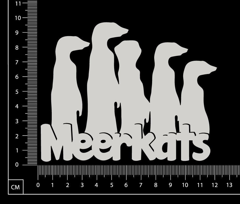 Meerkats - B - White Chipboard