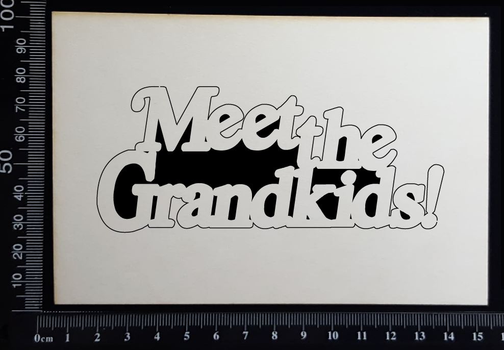 Meet the Grandkids! - White Chipboard