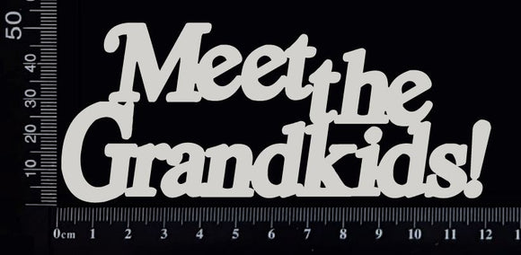 Meet the Grandkids! - White Chipboard