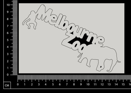Melbourne Zoo - White Chipboard