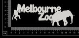 Melbourne Zoo - White Chipboard