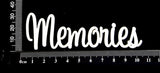 Sapphire Word - Memories - White Chipboard