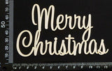 Merry Christmas - I - White Chipboard