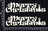 Merry Christmas - K - White Chipboard