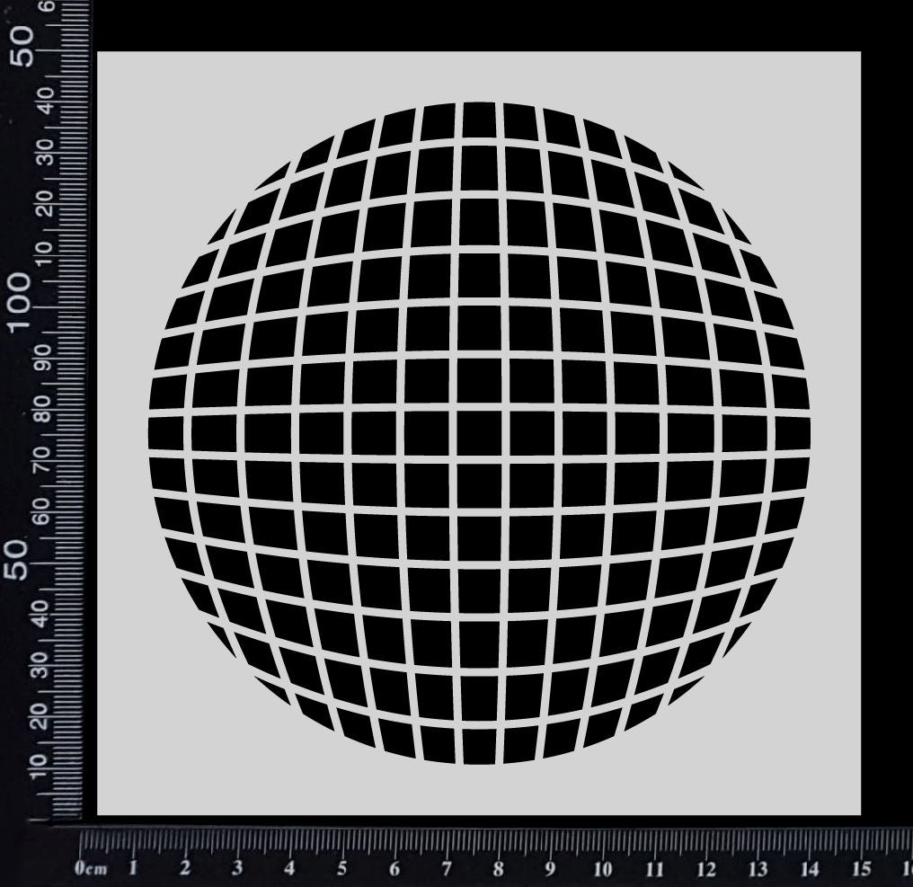 Mesh Sphere - Stencil - 150mm x 150mm