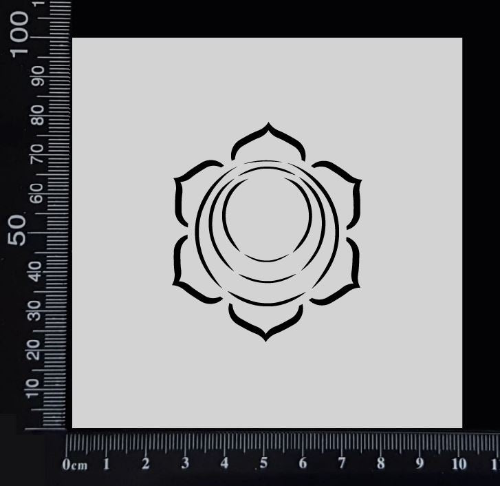 Chakra - Sacrum - Stencil - 100mm x 100mm