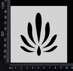 Flourish - A - Stencil - 100mm x 100mm