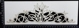 Mistletoe Border - Large - White Chipboard