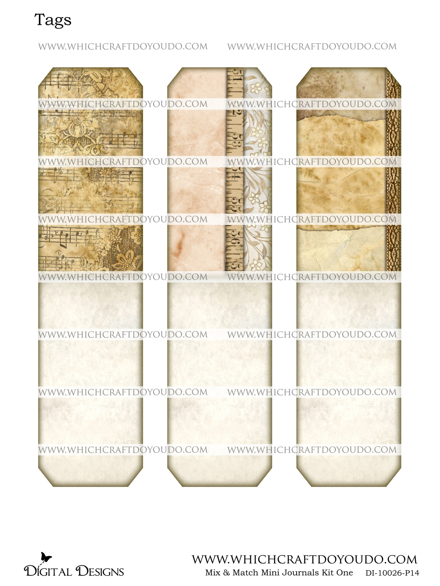 Mix & Match Mini Journals Kit One - DI-10026 - Digital Download