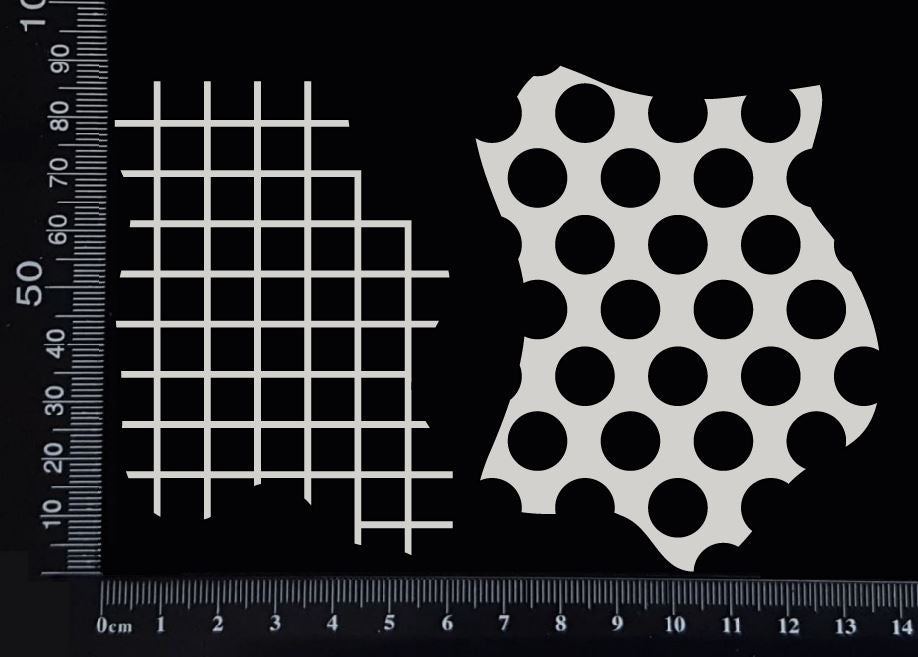 Mixed Media Fragments - C - White Chipboard