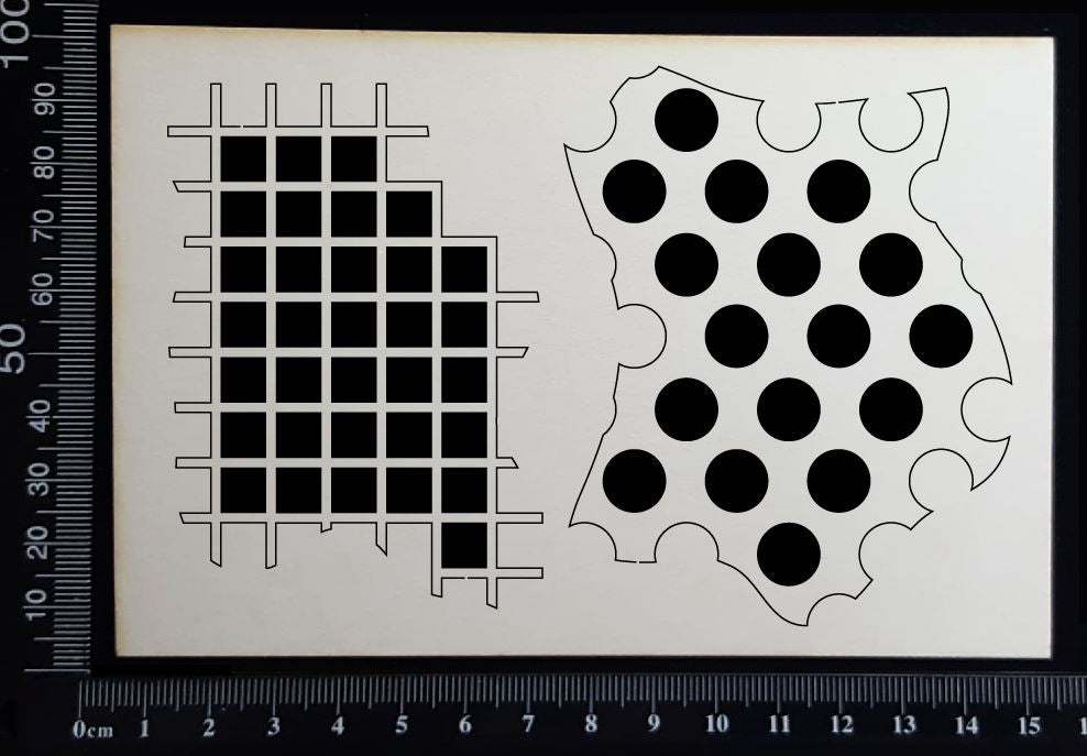 Mixed Media Fragments - C - White Chipboard