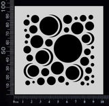 Moon Circles - Stencil - 100mm x 100mm
