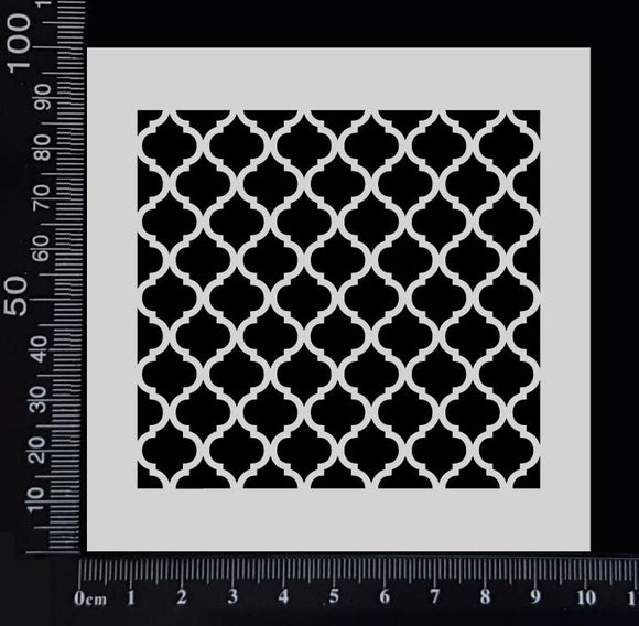 Moroccan Lattice - Stencil - 100mm x 100mm