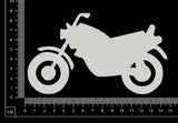 Motorbike - Large - White Chipboard